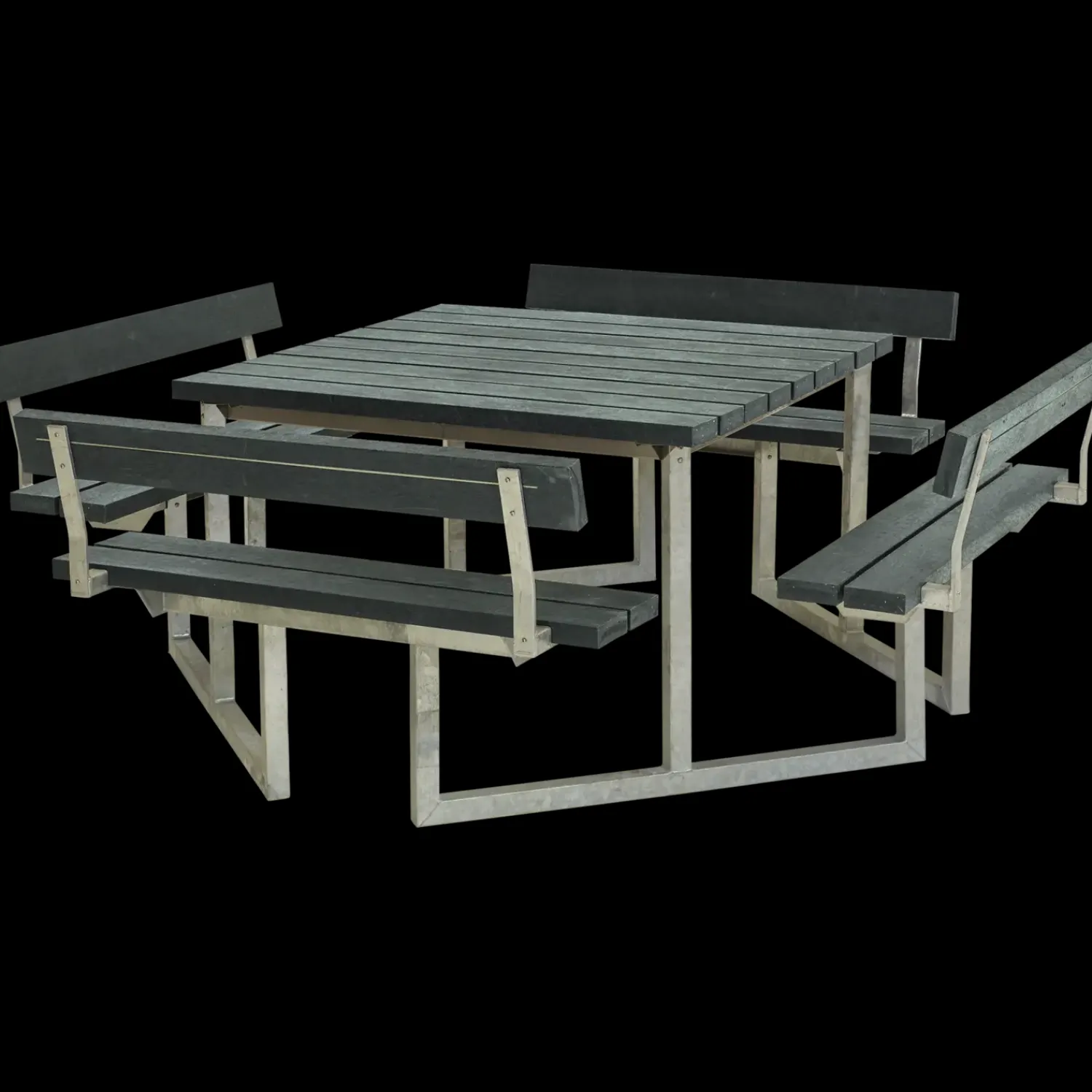 Plus Bord- Og Bænkesæt^Twist bord/bænkesæt med 4 ryglæn 227 cm trykimp