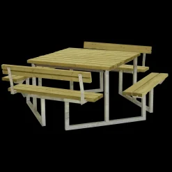 Best Plus Twist bord/bænkesæt med 2 ryglæn 204 cm trykimp