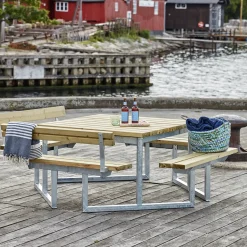 Best Plus Twist bord/bænkesæt med 2 ryglæn 204 cm  trykimp