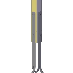 New Plus Universal stolpefødder t/nedstøbning 4x60 cm sort