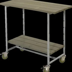 Best Plus Urban grill-/plantebord med 1 hylde grundmalet gråbrun