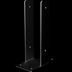 Plus U-stolpefod t/fundament 9x9 cm sort