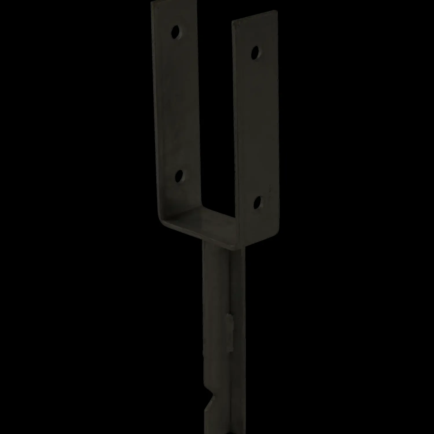 Clearance Plus U-stolpefod t/nedstøbning 9x9 cm sort