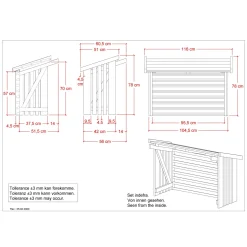 Plus Tilbehør Til Varmepumper^varmepumpeskjuler trykimprægneret 116x56x78 cm