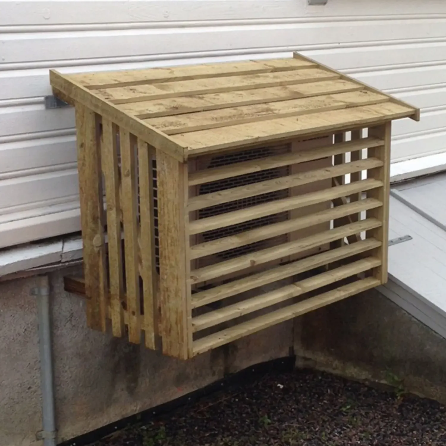 Plus Tilbehør Til Varmepumper^varmepumpeskjuler trykimprægneret 116x56x78 cm