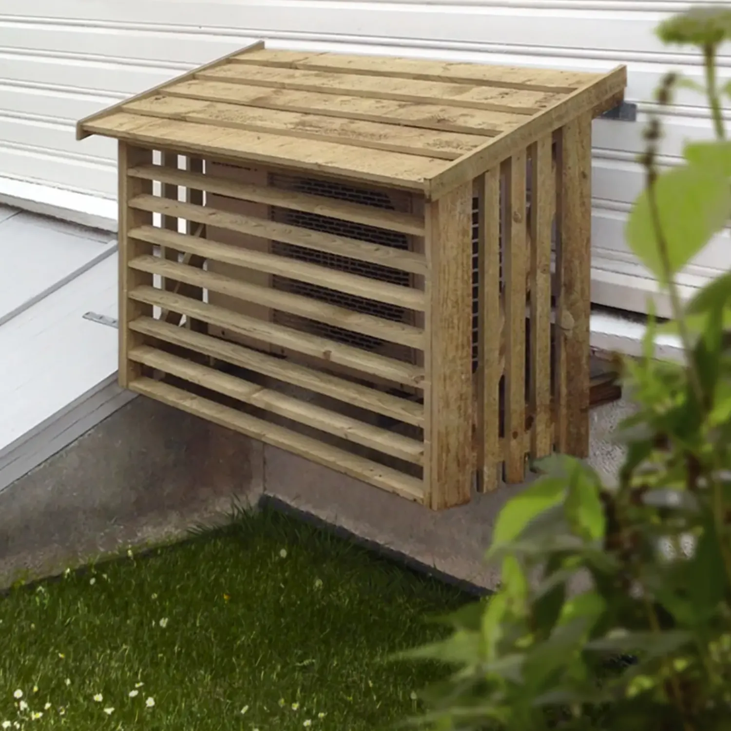 Plus Tilbehør Til Varmepumper^varmepumpeskjuler trykimprægneret 116x56x78 cm