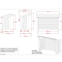 Plus Tilbehør Til Varmepumper^varmepumpeskjuler trykimprægneret 116x56x78 cm