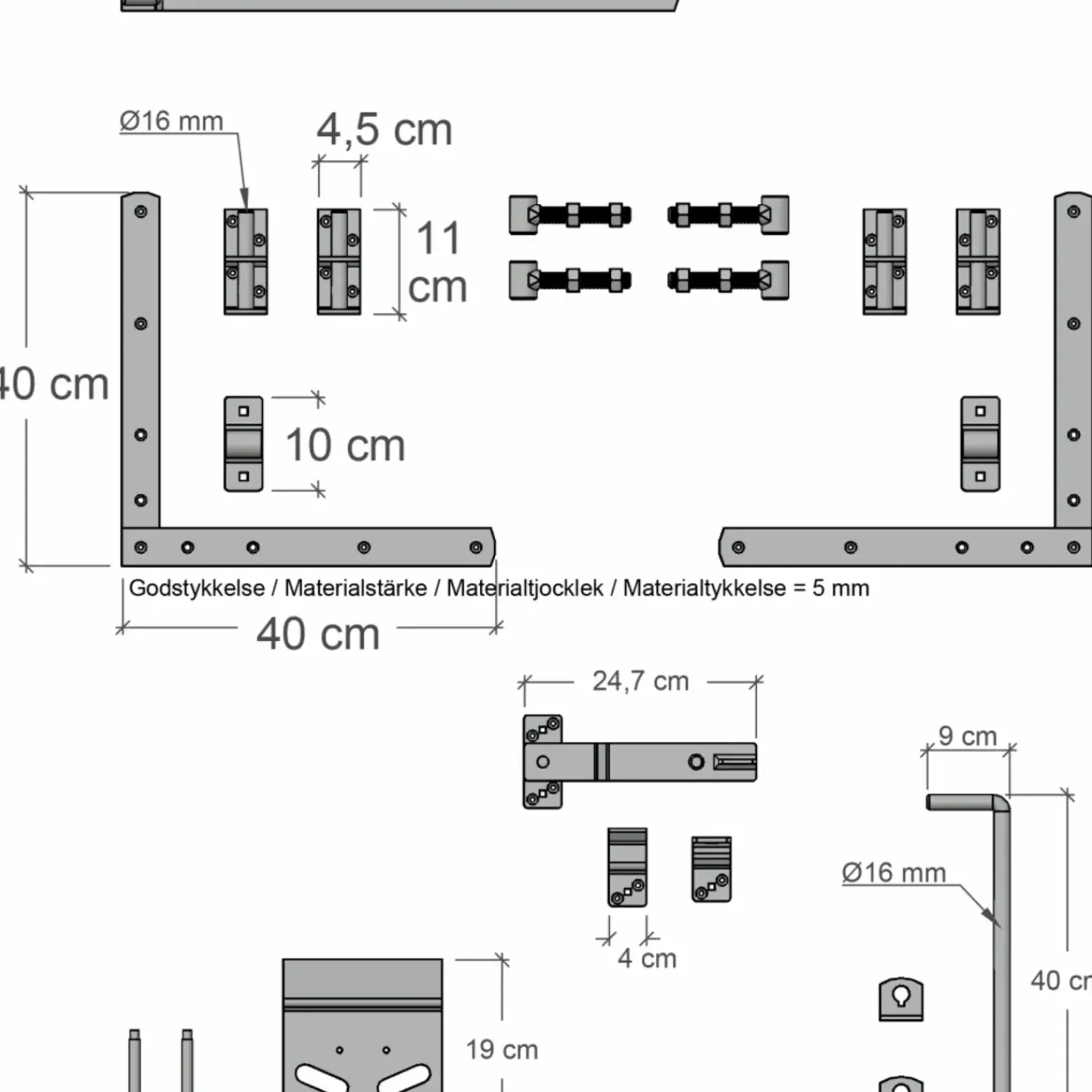 Plus Havelåger^Vinesse dobbeltlåge 300x98 cm hvid