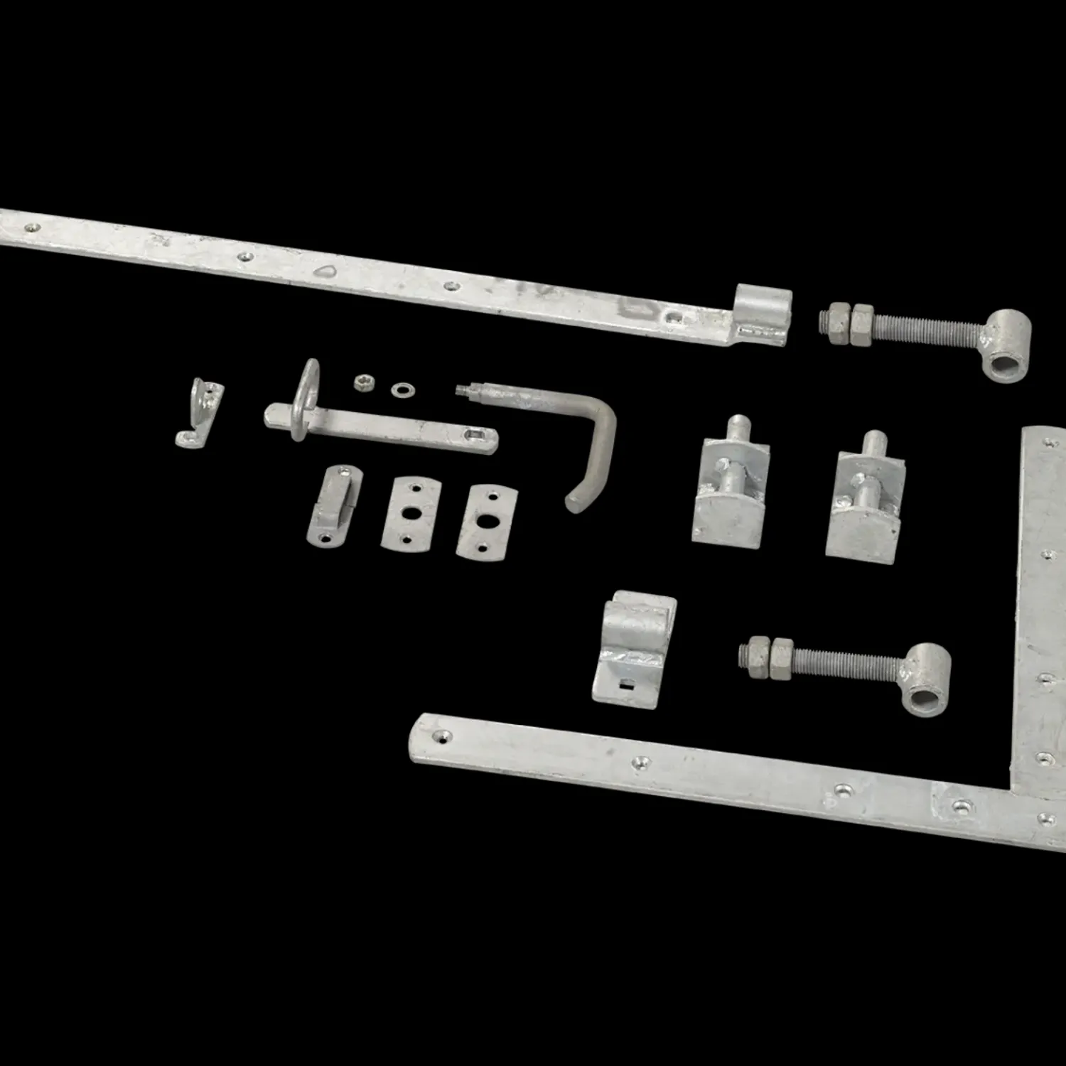 New Plus Vinesse enkeltlåge inkl. beslag 100x98 cm sort