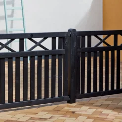 Plus Træhegn^Vinesse hegn 150x96 cm sort