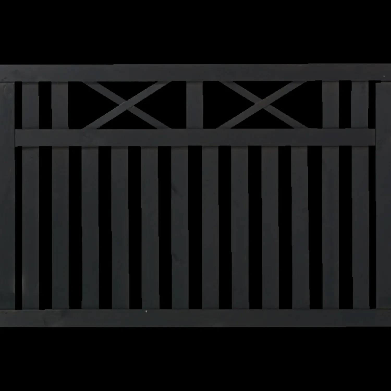 Plus Træhegn^Vinesse hegn 150x96 cm sort