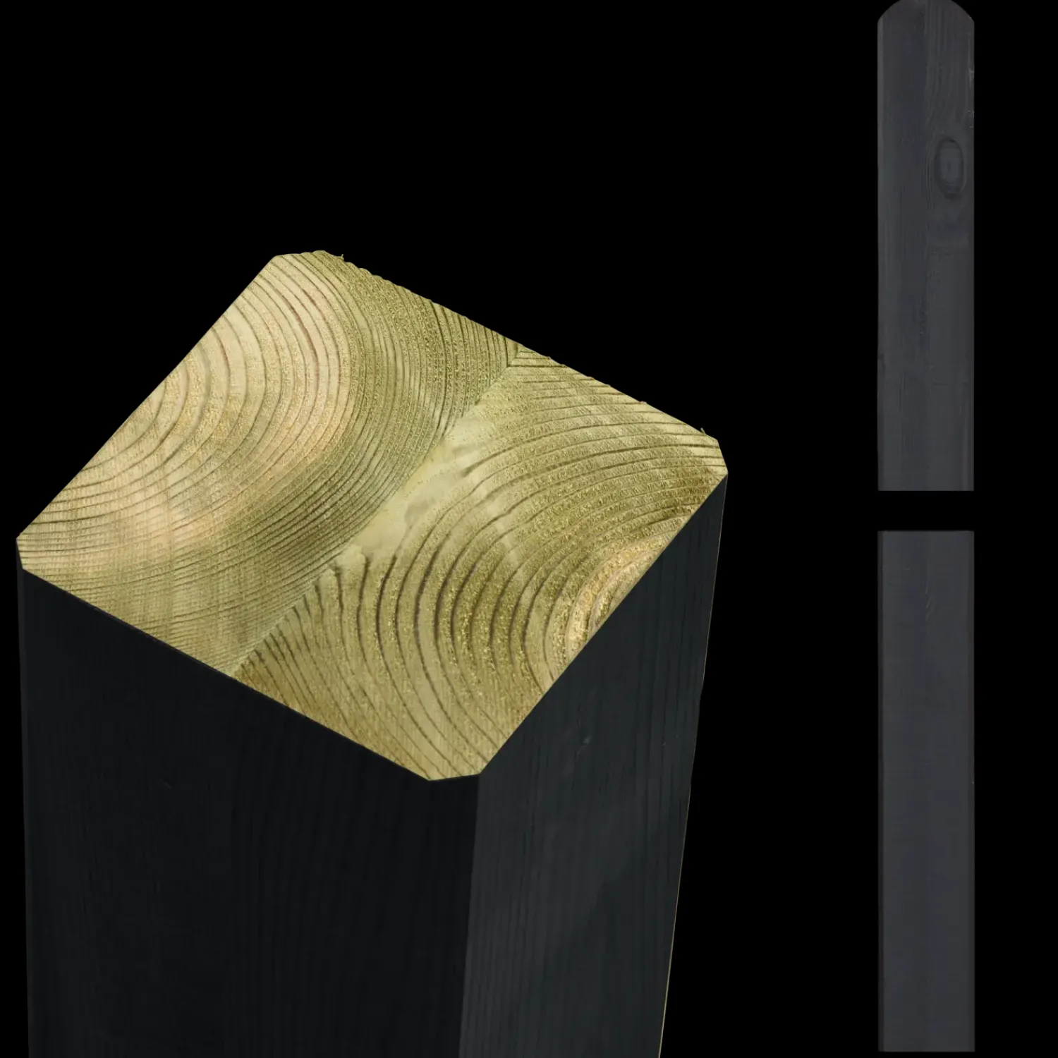 Plus Træhegn^Vinesse hegn 150x96 cm sort