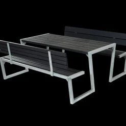 Plus Bord- Og Bænkesæt^Zigma bord- og bænkesæt med 2 ryglæn grøn, 176 cm