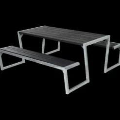 Plus Bord- Og Bænkesæt^Zigma bord- og bænkesæt med 2 ryglæn grøn, 176 cm