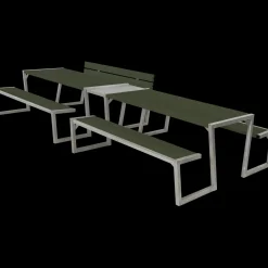 Hot Plus Zigma bord/bænkesæt med 1 ryglæn 392 cm sort