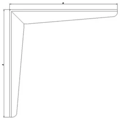 Peder Nielsen Hyldeknægte / Bordbæringer^PN bordbæring 300x400 mm hvid