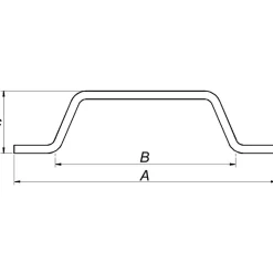 Online Peder Nielsen PN dørhank 160 mm varmforzinket sort
