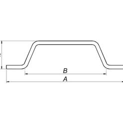 Outlet Peder Nielsen PN dørhank varmforz. 160 mm