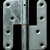 Peder Nielsen Hængsler^PN dørhængsel venstre runde hjørner 123x45 mm varmforz.