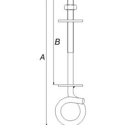 Clearance Peder Nielsen PN gyngekrog, 210 x 10 mm