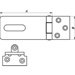 Discount Peder Nielsen PN hængelås overfald 100 mm. elforzinket