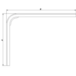 Online Peder Nielsen PN hyldeknægt 125x150 mm hvid