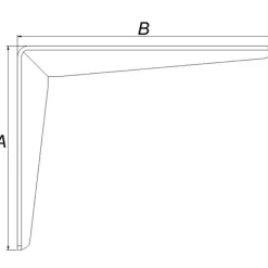 Outlet Peder Nielsen PN hyldeknægt 200x250 mm hvid