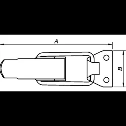 Peder Nielsen Special Beslag^PN kasselukketøj 90 mm. elforzinket