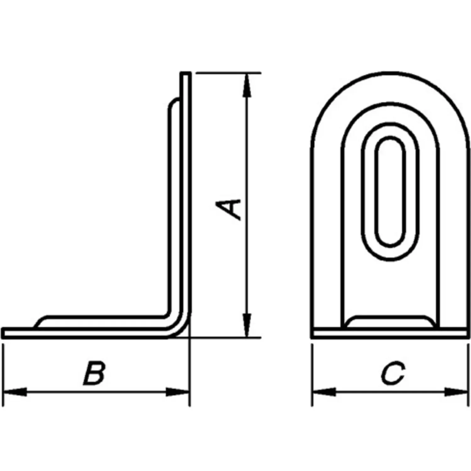 Peder Nielsen Bygningsbeslag^PN riglejern H39xD28xB23 mm. elforzinket