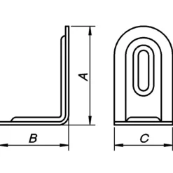 Clearance Peder Nielsen PN riglejern H39xD28xD23 mm. elforzinket 100 stk