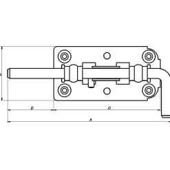 Hot Peder Nielsen PN skudrigle 230 mm varmforzinket sort