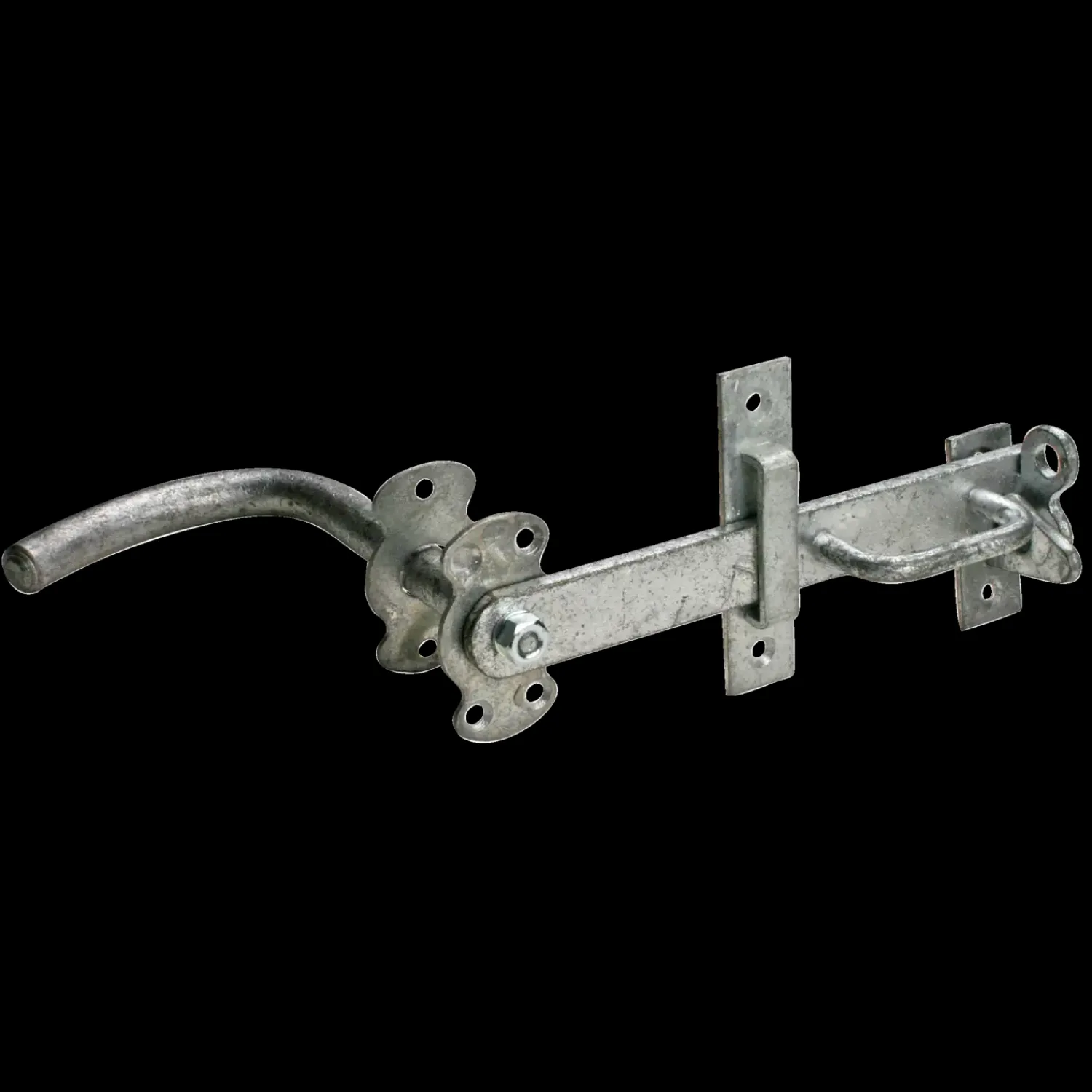 Best Peder Nielsen PN stalddørsgreb 75-105 mm. til hængelås varmforz.