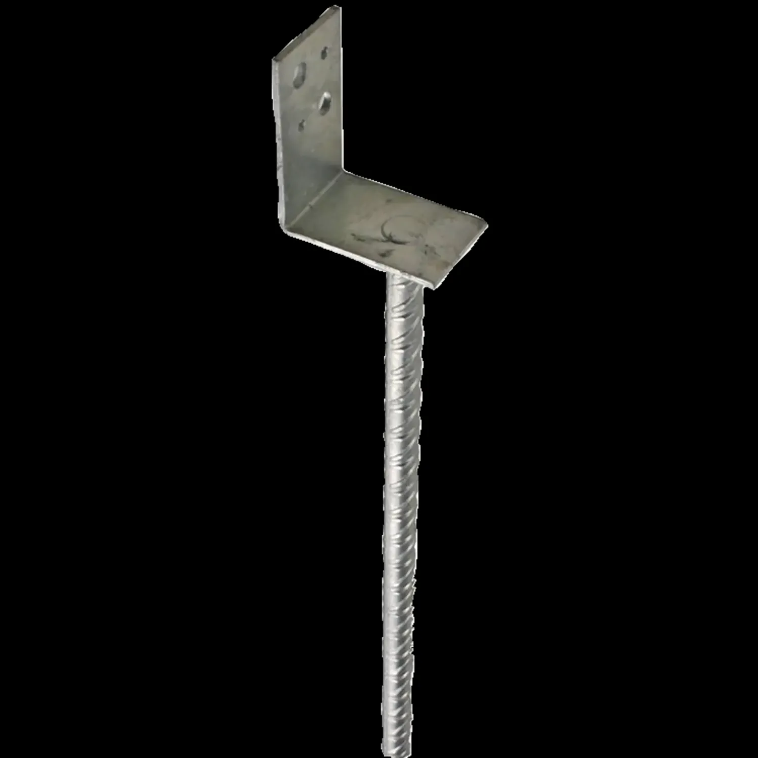 Outlet Peder Nielsen PN stolpefod L-form D75xH90xB50 L400 mm varmforzinket