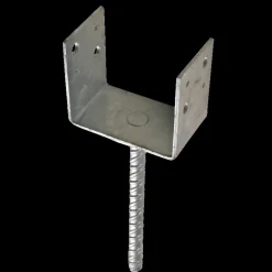 Bygningsbeslag^PN stolpefod U-form D101xH90xB65 L200 mm varmforzinket