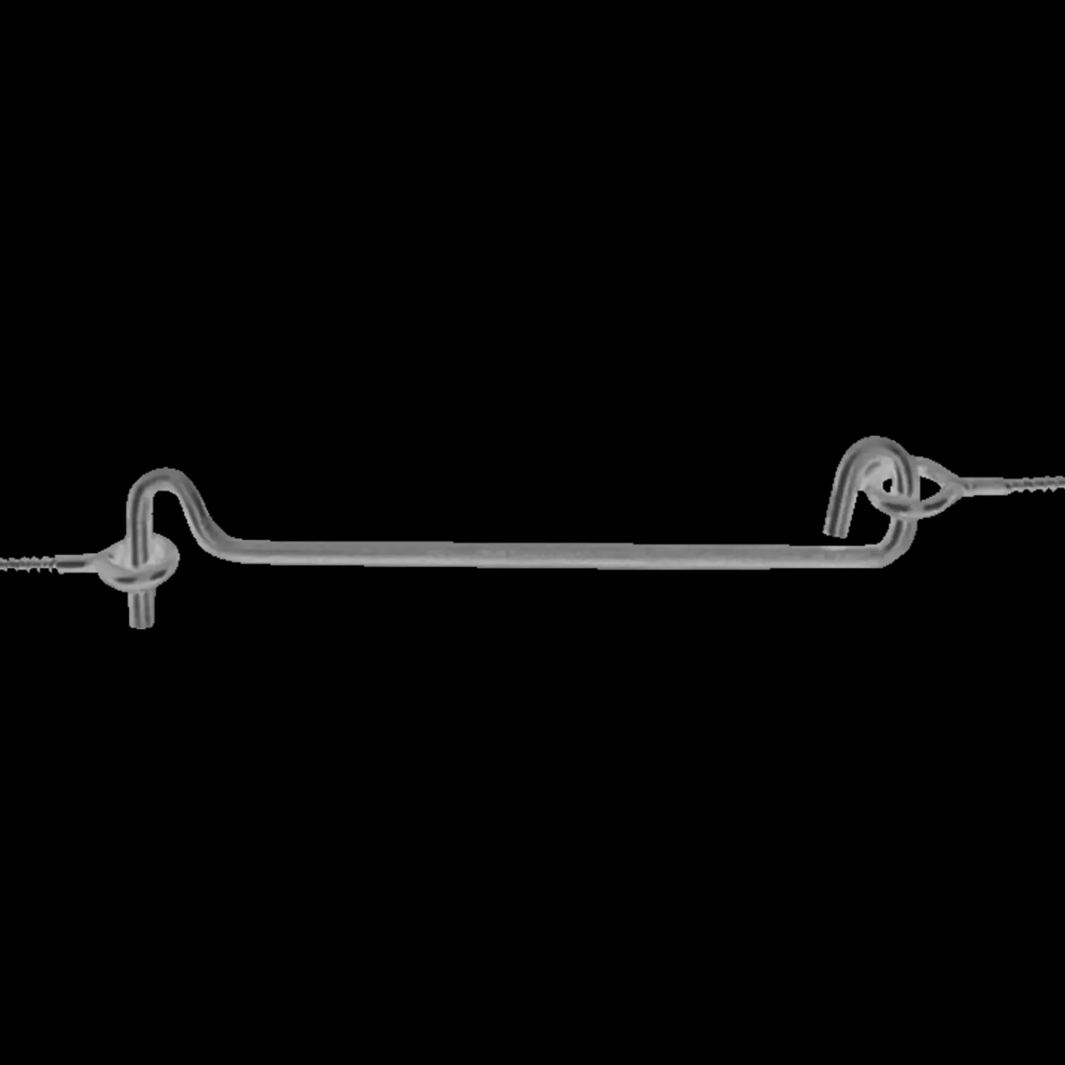 Peder Nielsen Vindues Og Dørbeslag^PN stormkrog 208 mm. elforzinket