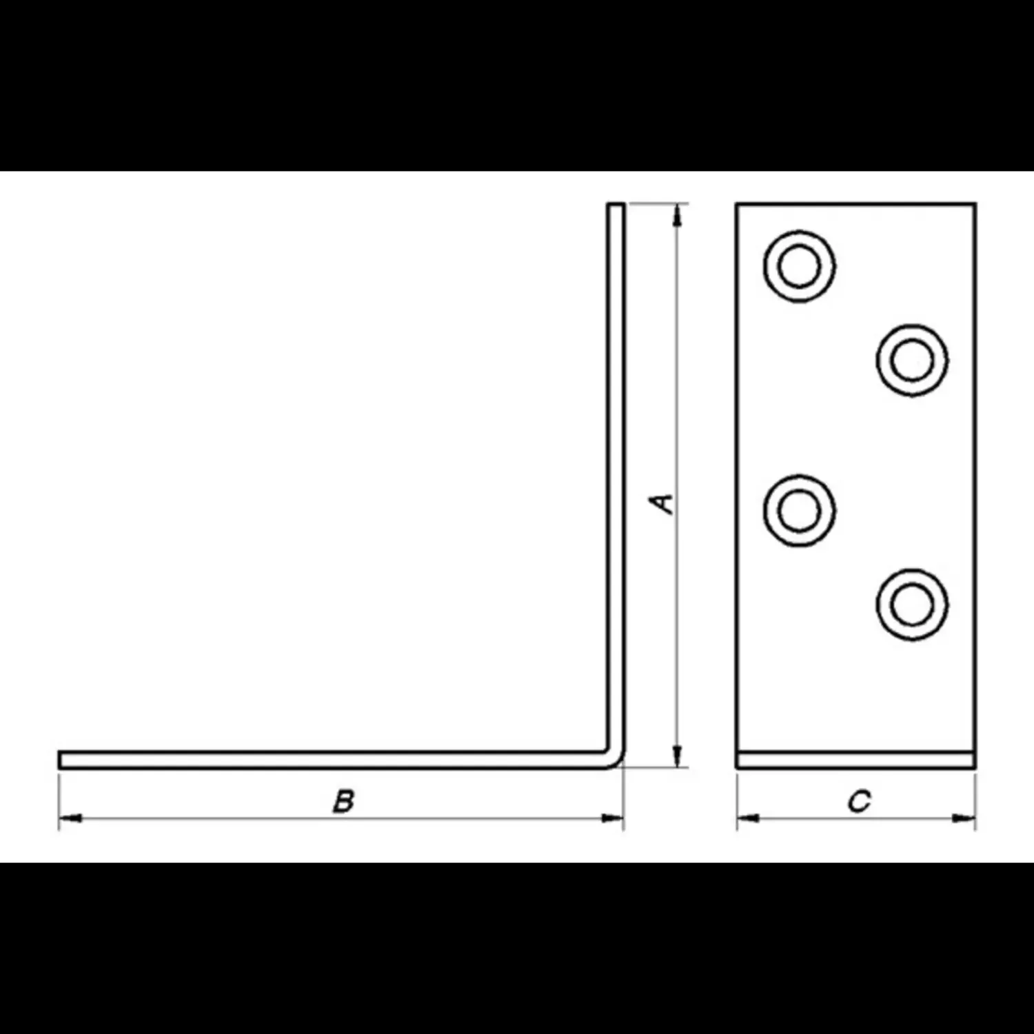 Peder Nielsen PN vinkelbeslag 90x90x38x2,5 mm. elforzinket