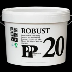 Vægmaling^PP Acrylmaling Robust 20, 10 L hvid S0500-N
