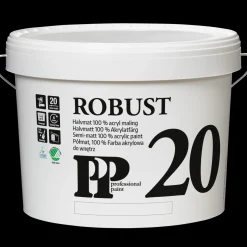 Vægmaling^PP Acrylmaling Robust 20 hvid 2,8 L