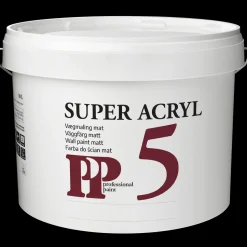 Loftsmaling^PP Acrylmaling Super 5 S0500-N/Råhvid 10 L