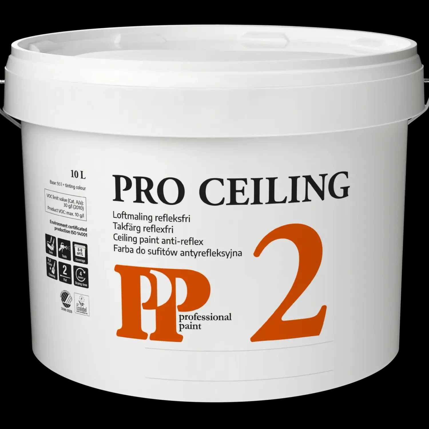 PP - Professional Paint Loftsmaling^PP Loftfinish 2 10 L hvid