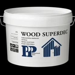 Heldækkende Træbeskyttelse^PP Træbeskyttelse dækkende acryl 10 L hvid