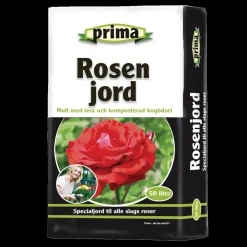 Outlet Prima rosenjord m/kogødning 50 L