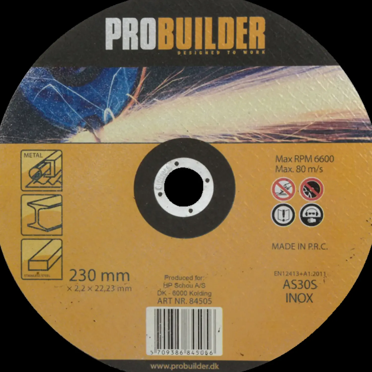 Clearance Probuilder skæreskive Ø230 mm jern