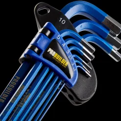 Probuilder Værktøjsnøgler^stiftnøgle 9 stk m/ekstra langt skaft