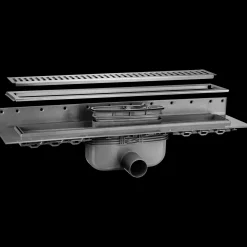 Purus Afløb Og Rør^afløbsrendesæt m/vandlås og rist 1000 mm