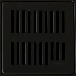 Online Purus afløbsrist/ramme 150x150 mm sort