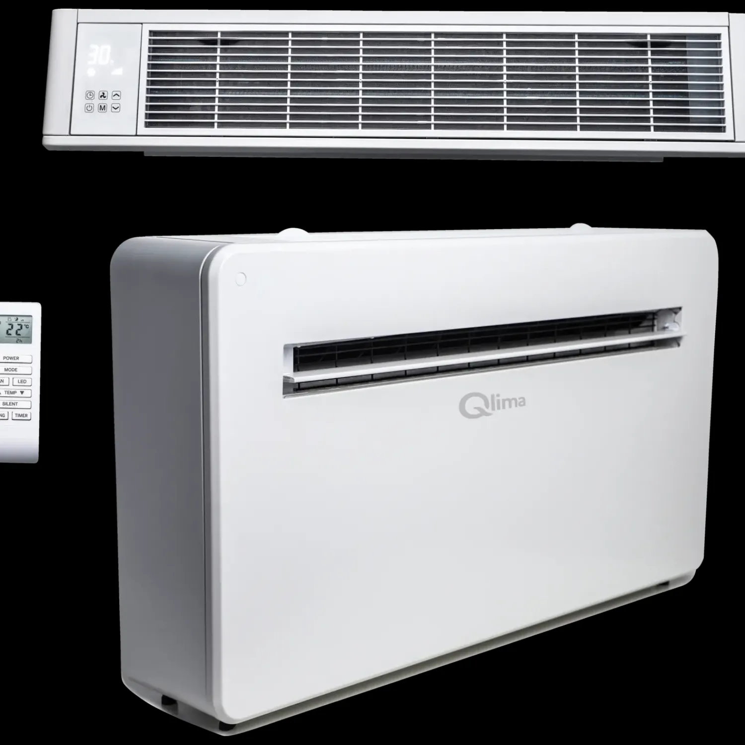 Qlima Luft-Til-Luft Varmepumper^Monoblock Wi-Fi WDH-129 varmepumpe/klimaanlæg