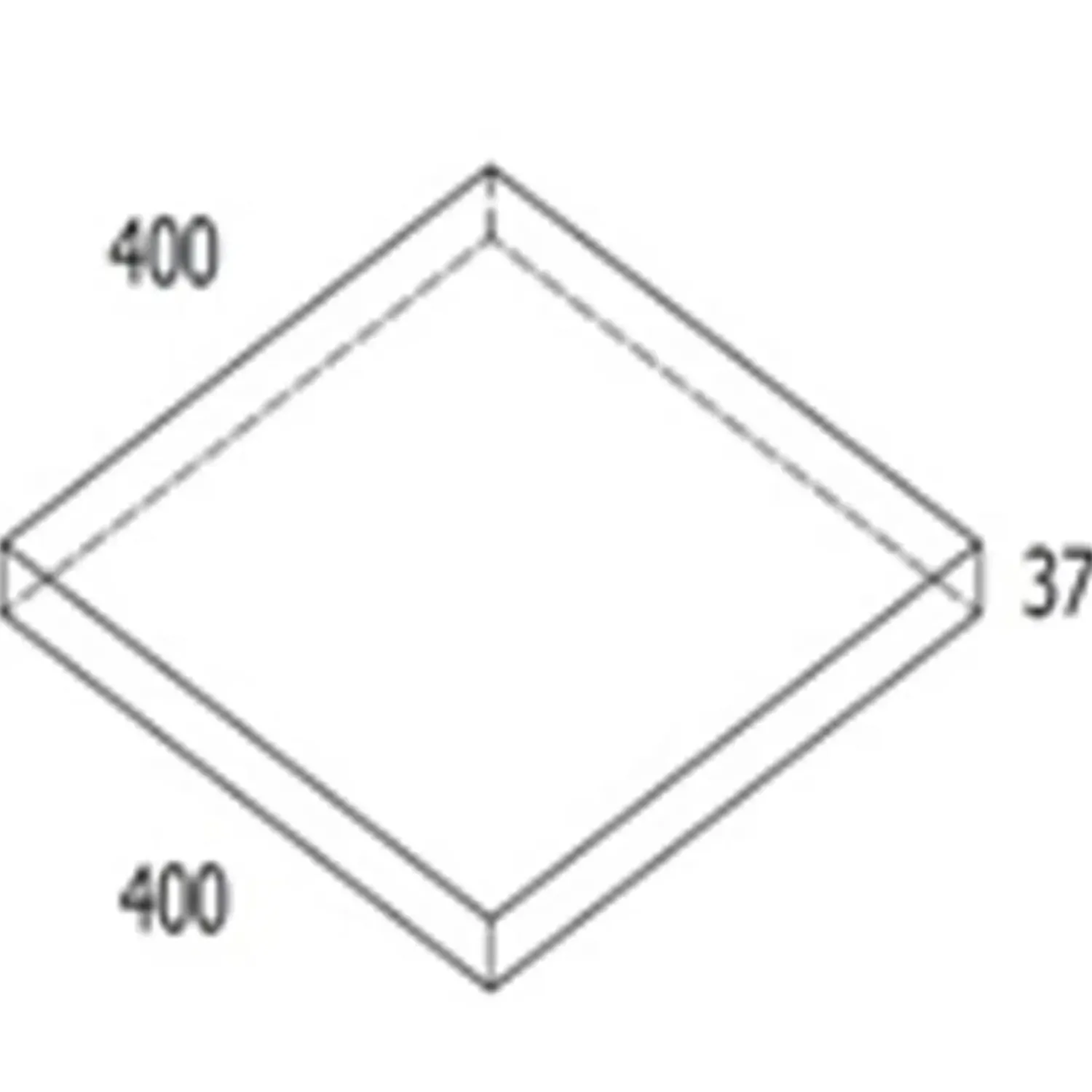 RBR Belægningssten^Euro-Line Carbona 40x40x3,7 cm.