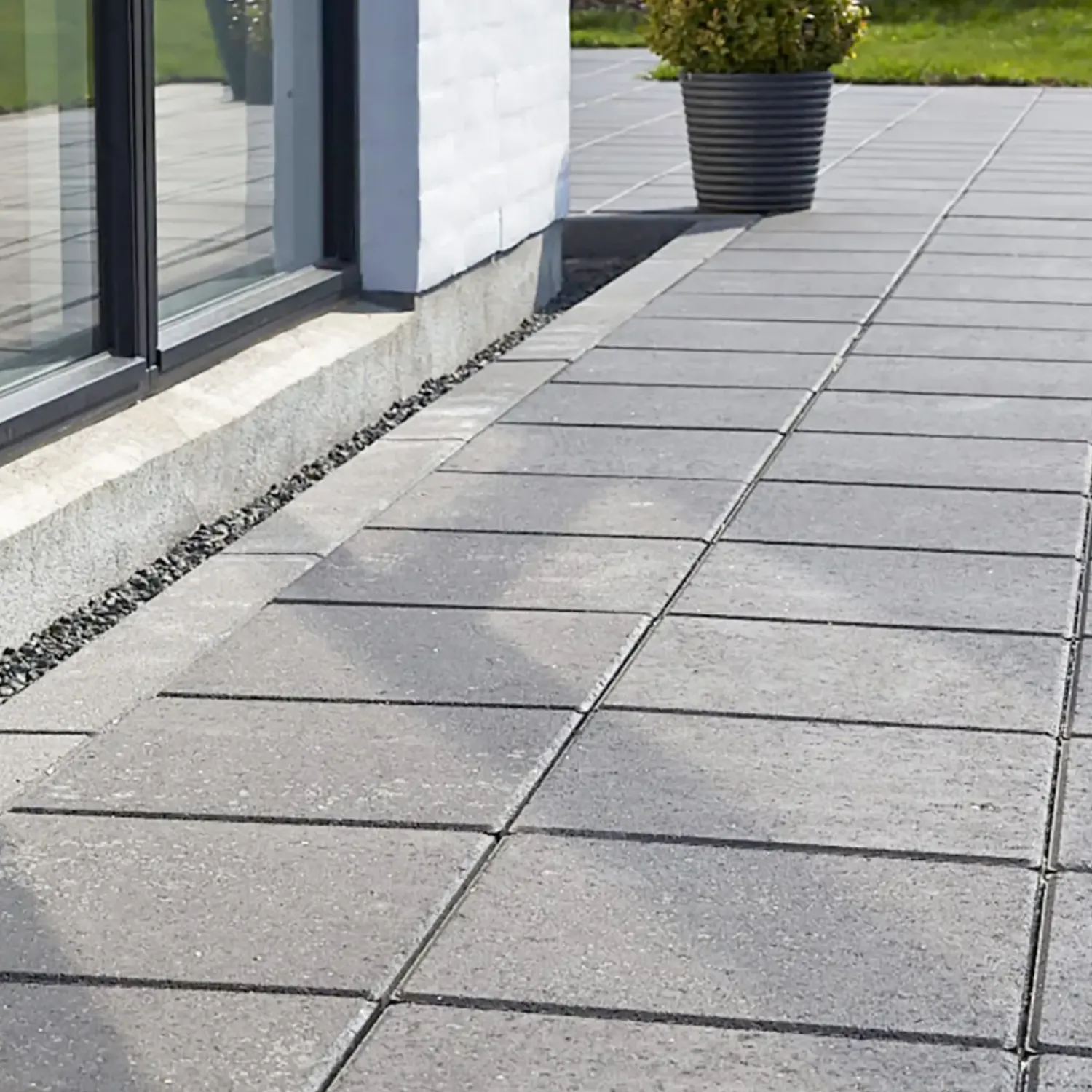 RBR Betonfliser^Nordic-Line haveflise, 40x40x5 cm, grå