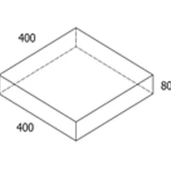 RBR Nordic-Line  Koks havefliser 40x40x8 cm